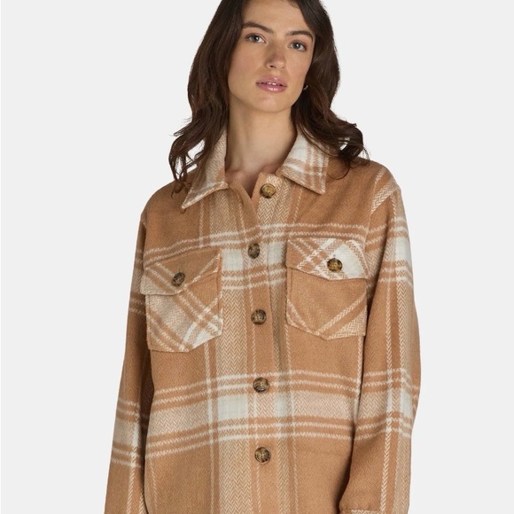 Time and Tru Brown Plaid Jacket - Picture 6 of 6